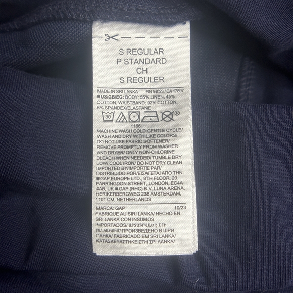 EUC Gap Womens Maternity Full Panel Linen Blend Pants Size S - Picture 10 of 13